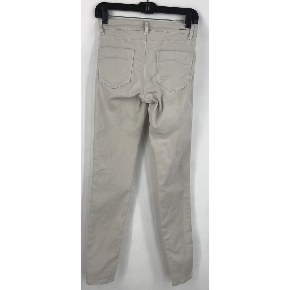 Zara Denim Jeans Womens‎ Size 4 Beige Skinny Stretch - Picture 4 of 6